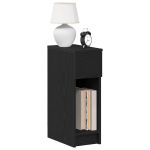 Noptiere cu sertar 2 buc stejar negru 20x36x60 cm GartenMobel Dekor