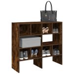 Rafturi pantofi 2 buc Stejar afumat stivuibil 89,5x30x40 cm GartenMobel Dekor
