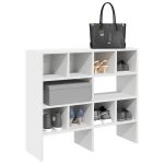 Rafturi pantofi 2 buc stivuibile alb 89,5x30x40 cm GartenMobel Dekor