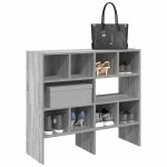 Rafturi pentru pantofi 2 buc stivuibile gri Sonoma 89,5x30x40cm GartenMobel Dekor