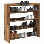 Pantofar, Lemn vechi, 80x25x81 cm, lemn compozit GartenMobel Dekor