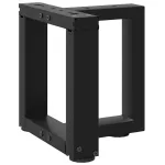 Picioare pentru măsuță de cafea în formă de T 2 buc Negru Oțel GartenMobel Dekor