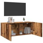 Comodă TV de perete, lemn vechi, 100x30x41 cm GartenMobel Dekor