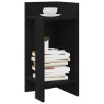 Mese laterale 2 buc cu raft negru 25,5x27x60 cm GartenMobel Dekor
