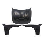 Capota cu Aripi Laterale Negru compatibila cu BMW Seria 3 F30 F31 (2011-2019) M3 GTS Look Performance AutoTuning