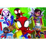 Puzzle de colorat -  Distractie cu paienjenelul Marvel si prietenii lui uimitori (24 piese) PlayLearn Toys