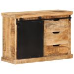 Dulap, 80x30x55 cm, lemn masiv de mango brut GartenMobel Dekor