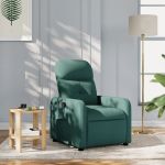 Fotoliu rabatabil, verde închis, material textil GartenMobel Dekor