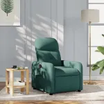 Fotoliu rabatabil, verde închis, material textil GartenMobel Dekor