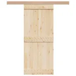 Set de feronerie pentru uși glisante 183 cm din aliaj aluminiu GartenMobel Dekor