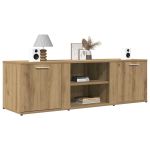 Dulap TV Stejar artizanal 120x34x37 cm Lemn prelucrat GartenMobel Dekor
