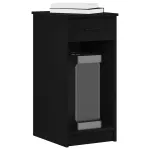 Suport turn pentru computer cu sertar negru 35x45x77 cm GartenMobel Dekor