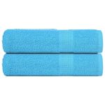 Prosoape de mână 2 buc Turcoaz 50x100 cm 360 g/m² 100% bumbac GartenMobel Dekor