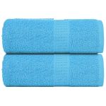 Prosoape de săpun 2 buc Turcoaz 30x30 cm 360 g/m² 100% bumbac GartenMobel Dekor