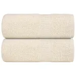 Prosoape de săpun 2 buc cremă 30x30 cm 360 g/m² 100% bumbac GartenMobel Dekor