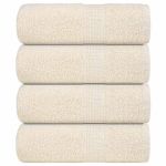 Prosoape de săpun 4 buc cremă 30x30 cm 360 g/m² 100% bumbac GartenMobel Dekor