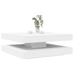 Măsuță cafea rotativă 360 grade, alb 90x90x34,5 cm GartenMobel Dekor