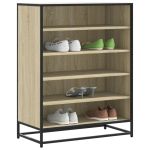 Pantofar, stejar sonoma, 75x38x97,5 cm, lemn prelucrat/metal GartenMobel Dekor