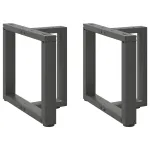 Picioare măsuță de cafea în formă de T 2 buc Antracit Oțel GartenMobel Dekor