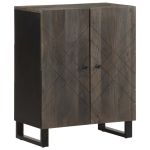 Bufetă neagră 60x33x75 cm lemn masiv de mango GartenMobel Dekor