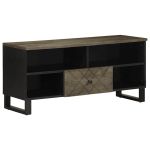 Comodă TV, negru, 100x33x46 cm, lemn masiv de mango GartenMobel Dekor