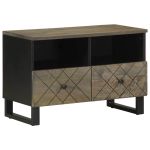 Comodă TV, negru, 70x33x46 cm, lemn masiv de mango GartenMobel Dekor