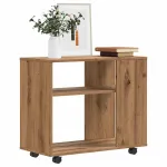 Masă laterală, stejar artizanal, 70x35x55 cm, lemn prelucrat GartenMobel Dekor