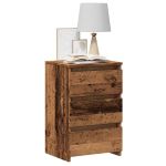 Noptiere, 2 buc., lemn vechi, 40x35x62,5 cm, lemn prelucrat GartenMobel Dekor