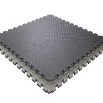 Covoras tip puzzle xxl, spuma eva, 100x100 cm, grosime 2 cm, antiderapant, bicolor culoare produs negru/gri MultiMark GlobalProd