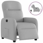 Scaun reclinabil electric Cloud Grey Fabric GartenMobel Dekor