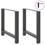 Picioare măsuță de cafea Antracit 2 buc 70x(72-73) cm Oțel GartenMobel Dekor