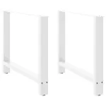 Picioare măsuță de cafea alb 2 buc 90x(72-73) cm oțel GartenMobel Dekor