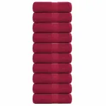 Prosoape cu săpun 10 buc Bordeaux 30x30 cm 360 g/m² 100% bumbac GartenMobel Dekor