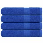 Prosoape pentru saună 4 buc Albastru 360 g/m² 100% bumbac GartenMobel Dekor