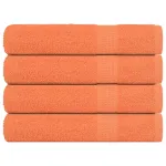 Prosoape 4 buc Portocaliu 100x200 cm 360 g/m² 100% bumbac GartenMobel Dekor