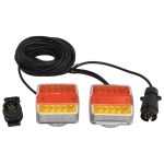 Lumini pentru remorcă, 2 buc., roșu, 10,5x7,5x10 cm bec LED 12V GartenMobel Dekor