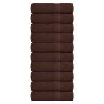 Prosoape de baie 10 buc maro 100x150 cm 360 g/m² 100% bumbac GartenMobel Dekor
