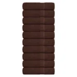 Prosoape de baie 10 buc maro 100x150 cm 360 g/m² 100% bumbac GartenMobel Dekor