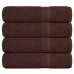 Prosoape de baie 4 buc maro 100x150 cm 360 g/m² 100% bumbac GartenMobel Dekor