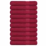 Prosoape pentru saună 10 buc Bordeaux 360 g/m² 100% bumbac GartenMobel Dekor