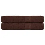 Prosoape pentru saună 2 buc Maro 80x200 cm 360 g/m² 100% bumbac GartenMobel Dekor