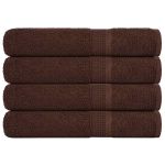 Prosoape pentru saună 4 buc Maro 80x200 cm 360 g/m² 100% bumbac GartenMobel Dekor