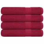 Prosoape saună 4 buc Bordeaux 80x200 cm 360 g/m² 100% bumbac GartenMobel Dekor