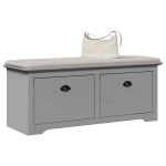 Bancă pentru hol „BODO” gri 114x40x45 cm GartenMobel Dekor