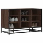 Bancă pentru încălțăminte Stejar maro Lemn prelucrat și metal GartenMobel Dekor