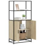 Dulapuru Stejar Sonoma 68x35x139 cm lemn și metal prelucrat GartenMobel Dekor