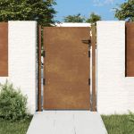 Poartă pentru grădină, 105x155 cm, oțel corten GartenMobel Dekor