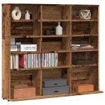 Dulap CD-uri, lemn vechi, 100x23x89,5 cm, lemn prelucrat GartenMobel Dekor