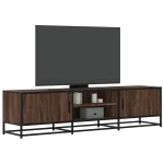 Dulap TV, stejar maro, 160x35x41 cm, lemn prelucrat și metal GartenMobel Dekor