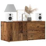 Dulap TV Lemn vechi 80x34x35,5 cm Lemn prelucrat GartenMobel Dekor